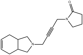 1-[4-(3a,4,7,7a-Tetrahydroisoindolin-2-yl)-2-butynyl]-2-pyrrolidone Structure
