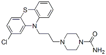 4-[3-(2-Chloro-10H-phenothiazin-10-yl)propyl]piperazine-1-carboxamide Structure