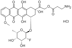 Galarubicin hydrochloride Struktur