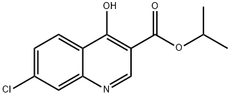 3-Quinolinecarboxylic acid, 7-chloro-4-hydroxy-, 1-Methylethyl ester Struktur