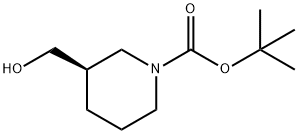 (R)-1-Boc-3-羟甲基哌啶 结构式