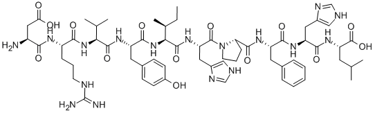 アンジオテンシンⅡ 化学構造式