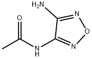 3-アミノ-4-アセチルアミノ-1,2,5-オキサジアゾール 化学構造式