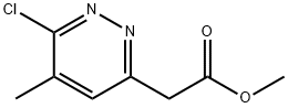 Methyl (6-chloro-5-methyl-pyridazin-3-yl)acetate, 1408074-63-4, 结构式