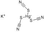 硫氰酸汞钾, 14099-12-8, 结构式