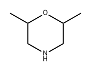 2,6-二甲基吗啉, 141-91-3, 结构式
