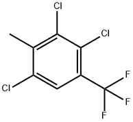 2,3,5-三氯-4-甲基三氟甲苯 结构式