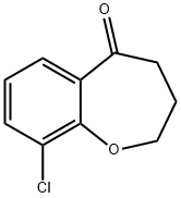 9-氯-3,4-二氢-2H-苯并[B]氧杂环庚三烯-5-酮 结构式