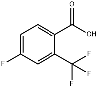 4-FLUORO-2-(TRIFLUOROMETHYL)BENZOIC ACID Struktur