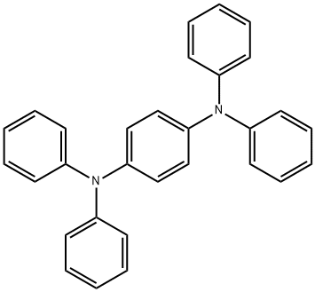 N,N,N',N'-テトラフェニルベンゼン-1,4-ジアミン 化学構造式