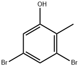 3,5-Dibromo-2-methylphenol Structure