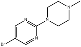 5-溴-2-(4-甲基哌嗪-1-基)嘧啶 结构式