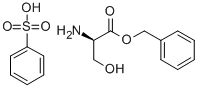 D-丝氨酸苄酯苯磺酸盐 结构式