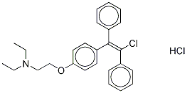 trans-CloMiphene Hydrochloride Structure