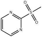 2-(メチルスルホニル)ピリミジン 化学構造式