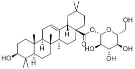 Oleanolic acid beta-D-glucopyranosyl ester Structure