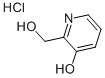 3-ヒドロキシ-2-ピリジンメタノール·塩酸塩 化学構造式