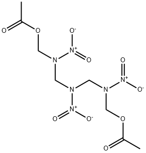 [(nitroimino)bis[methylene(nitroimino)]]dimethyl diacetate Structure