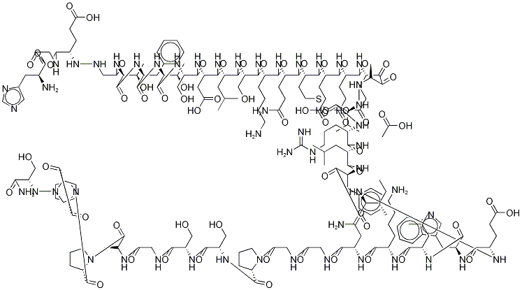 醋酸艾塞那肽 结构式