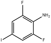 2,6-ジフルオロ-4-ヨードアニリン 化学構造式