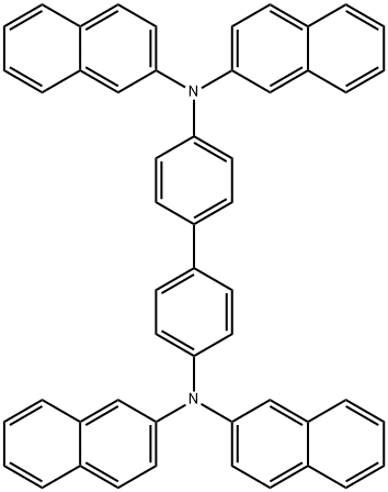 N,N,N',N'-Tetra(2-naphthalenyl)(1,1'-biphenyl)-4,4'-diamine Structure