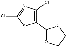 2,4-Dichloro-5-(1,3-dioxolan-2-yl)thiazole Structure