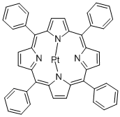 meso-Tetraphenylporphyrin-Pt(II) Struktur