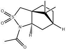N-乙酰基-(2R)-莰烷-10,2-磺内酰胺, 141993-16-0, 结构式