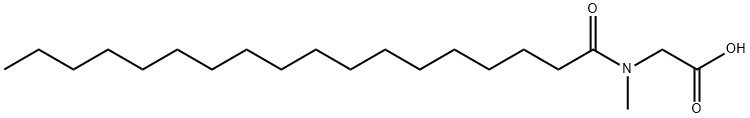 N-オクタデカノイル-N-メチルグリシン 化学構造式