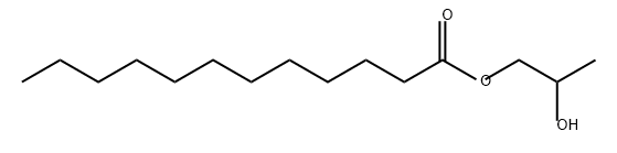 ドデカン酸2-ヒドロキシプロピル 化学構造式