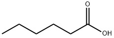 Hexanoic acid Struktur