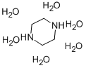 ピペラジン 六水和物 化学構造式