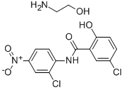 Niclosamide ethanolamine salt Structure