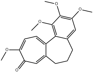 6,7-ジヒドロ-1,2,3,10-テトラメトキシベンゾ[a]ヘプタレン-9(5H)-オン 化学構造式