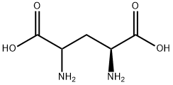 DL-2,4-二氨基戊酸 结构式