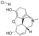 4,5α-エポキシ-17-メチルモルフィナン-3,6α-ジオール·塩酸塩 化学構造式