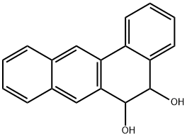 5,6-ジヒドロベンゾ[a]アントラセン-5,6-ジオール 化学構造式