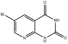 6-溴吡啶[2,3-D]嘧啶-2,4(1H,3H)-二酮 结构式