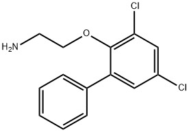 2,4-dichloro-6-phenylphenoxyethylamine Structure