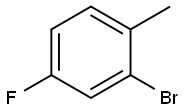 2-ブロモ-4-フルオロトルエン 化学構造式