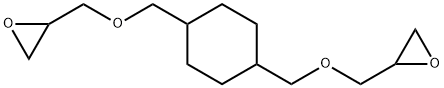 1,4-ビス[(オキシラン-2-イルメトキシ)メチル]シクロヘキサン 化学構造式