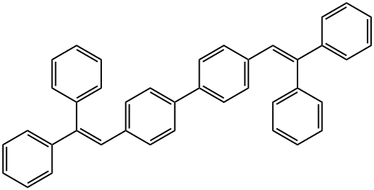 4,4'-二(2,2-二苯乙烯基)-1,1'-联苯 结构式