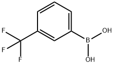3-(トリフルオロメチル)フェニルボロン酸 化学構造式