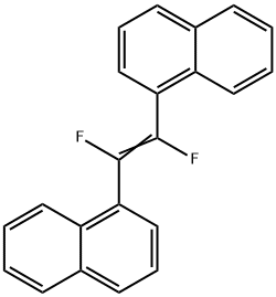 (E)-1,1'-(1,2-DIFLUORO-1,2-ETHENEDIYL)BISNAPHTHALENE Structure