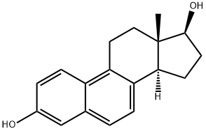 3,17β-ジヒドロキシエストラ-1(10),2,4,6,8-ペンタエン 化学構造式
