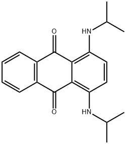 1,4-ビス(イソプロピルアミノ)アントラキノン 化学構造式