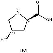 反式4-羟基-D-脯氨酸盐酸盐 结构式