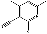 2-クロロ-4,6-ジメチルピリジン-3-カルボニトリル 化学構造式