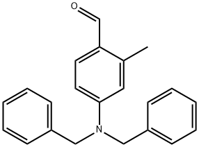 4-ジベンジルアミノ-2-メチルベンズアルデヒド 化学構造式