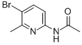 2-乙酰氨基-5-溴-6-甲基吡啶, 142404-84-0, 结构式